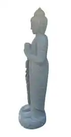 Artikelbild 3 des Artikels “Stehender Buddha mit Lotusblume, ca. 150 cm H “